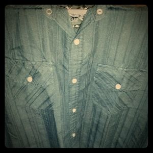 Black short sleeve button up